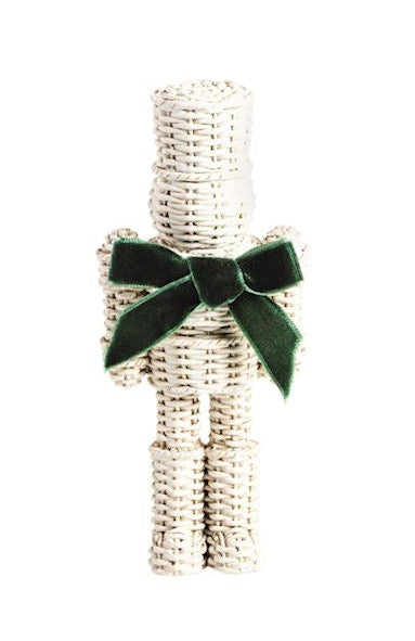 Small Resin Wicker Christmas Sitter