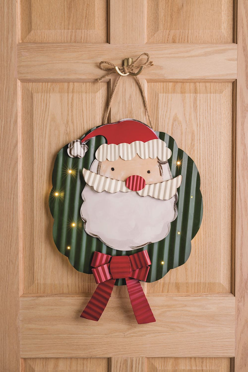 Santa Wreath Door Hanger