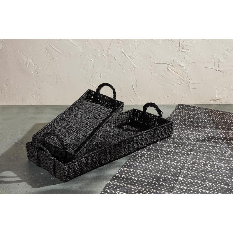 Black Woven Tray