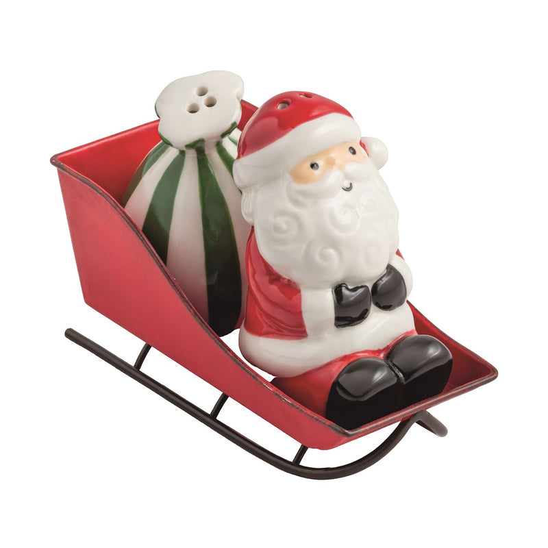 Santa Sleigh Salt & Pepper Set