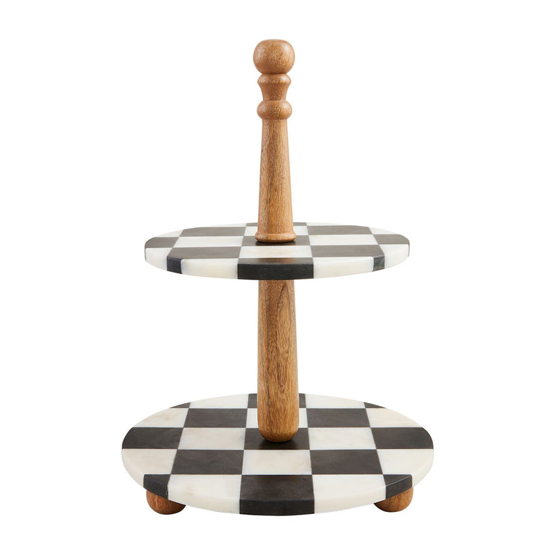 Checkered Marbled Tiered Server