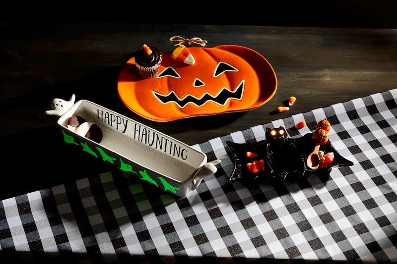 Jack O'Lantern Glow Platter