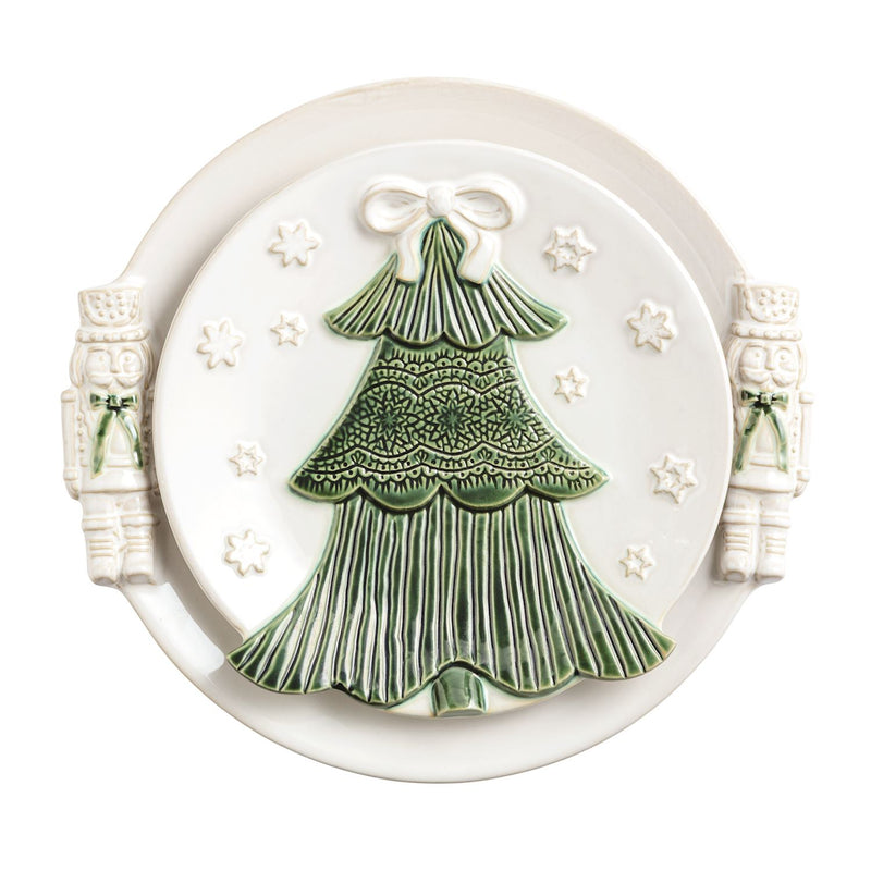 White Christmas Nested Platter Set