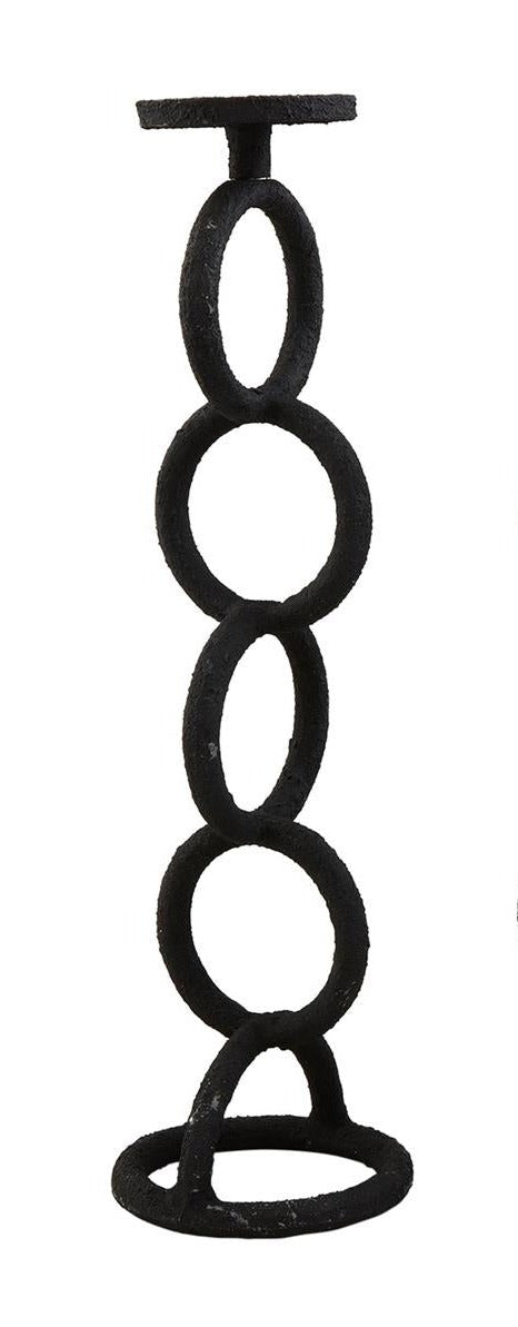 Black Chain Link Candlestick