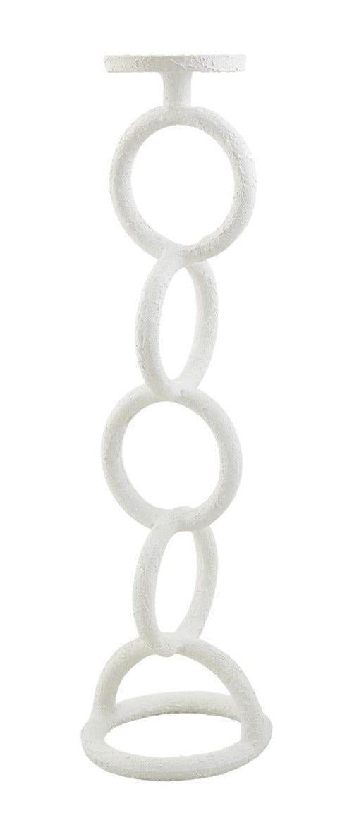 White Chain Link Candlestick