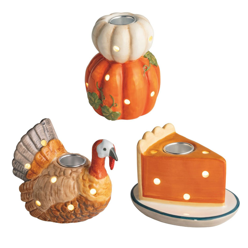 Thanksgiving Light-Up Taper Holder