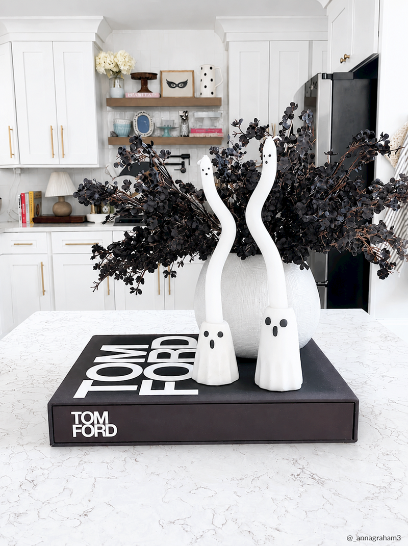 Ghost Marble Taper Holder