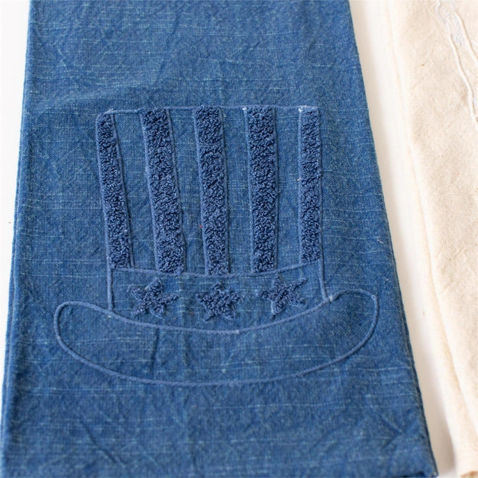 Patriotic Stonewashed Towels Set of 3