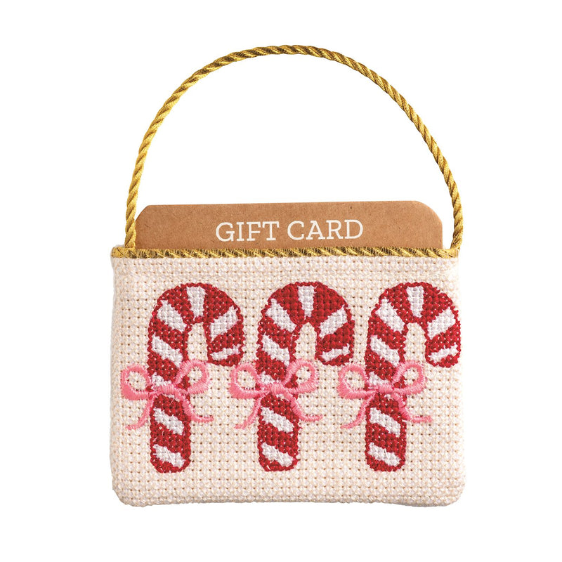 Christmas Needlepoint Gift Card Pouch