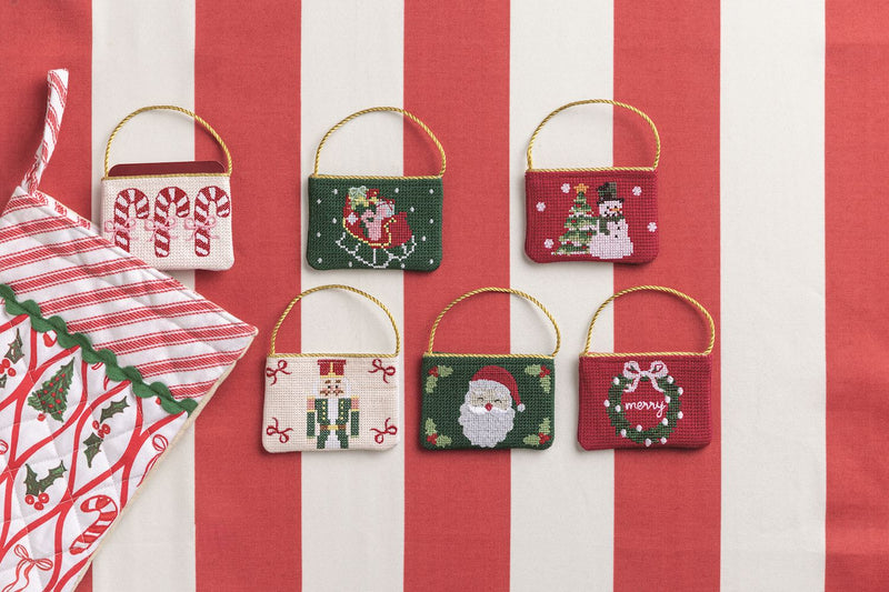 Christmas Needlepoint Gift Card Pouch