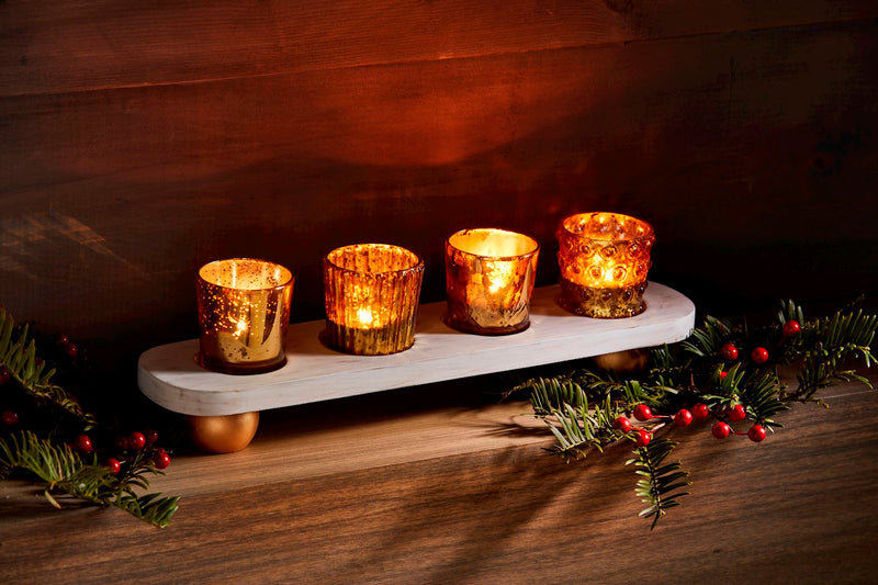 Gold Votive Display Set