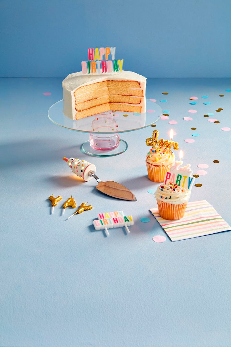 Glass Birthday Cake Stand