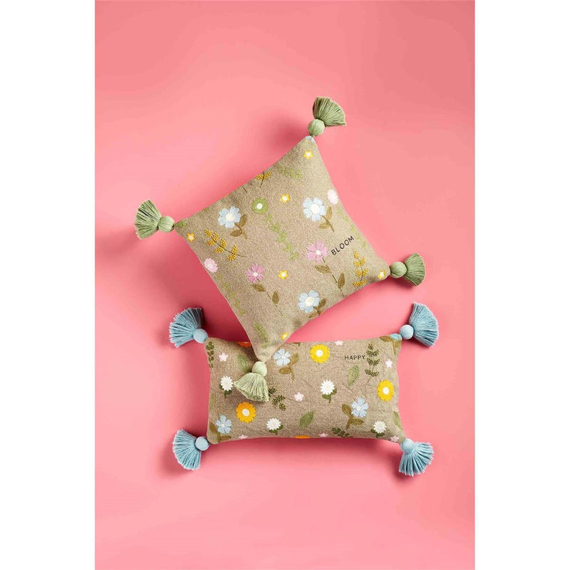 Floral Tassel Pillow