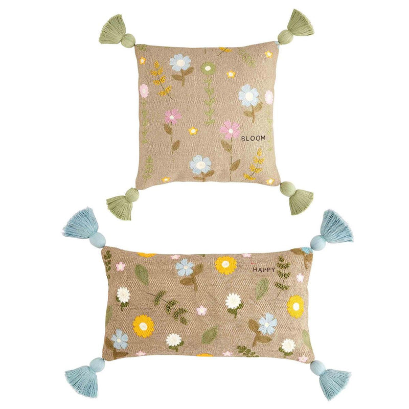 Floral Tassel Pillow