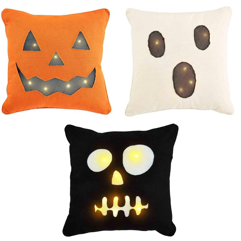 LIGHT-UP HALLOWEEN PILLOWS