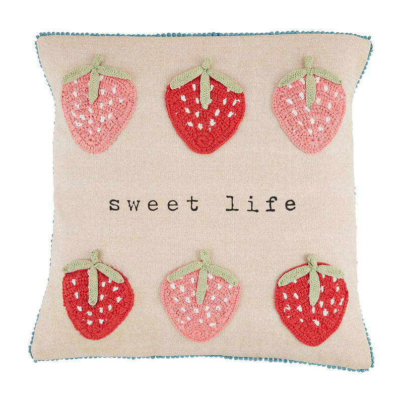 Sweet Life Strawberry Pillow