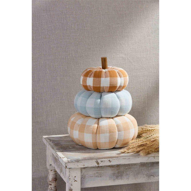 Gingham Stacked Pumpkin