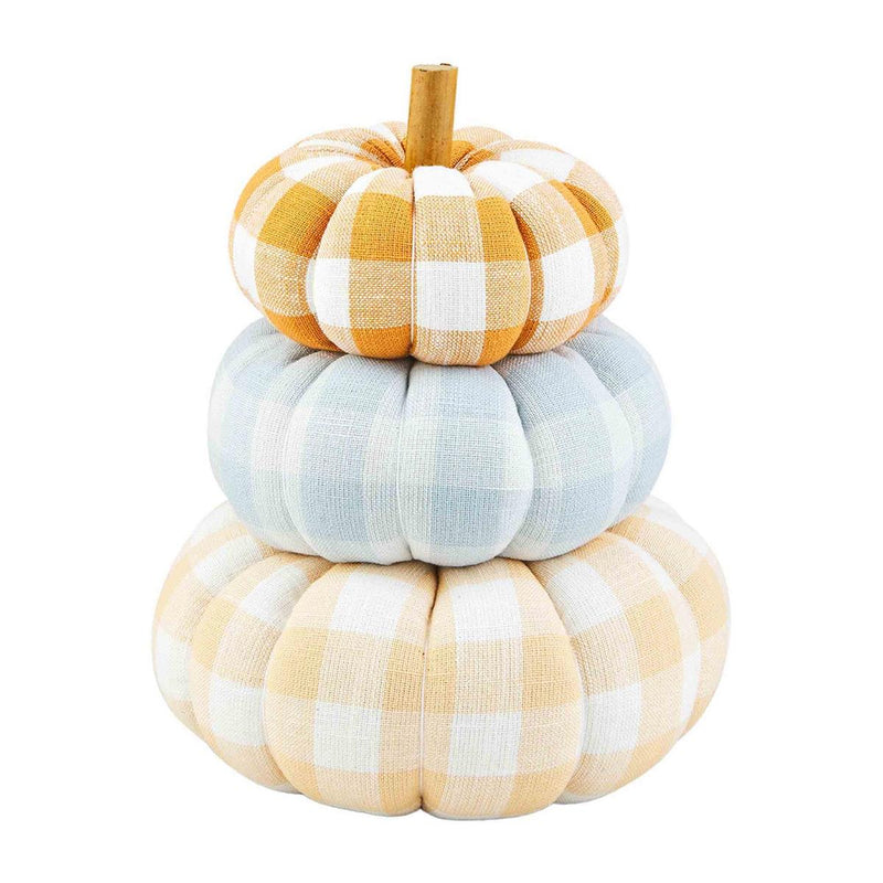 Gingham Stacked Pumpkin