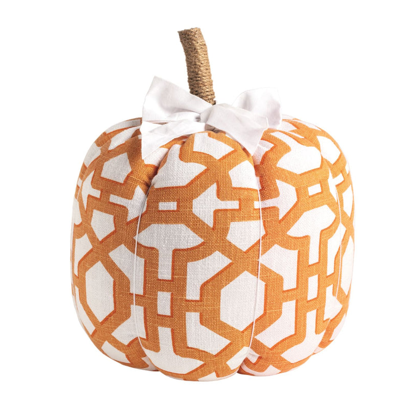 Patterned Fabric Pumpkin