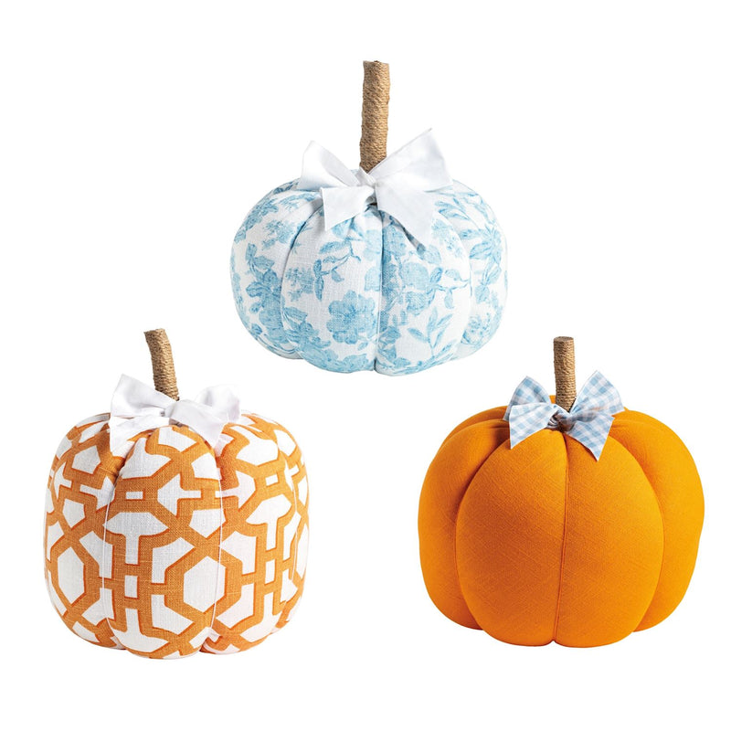 Patterned Fabric Pumpkin