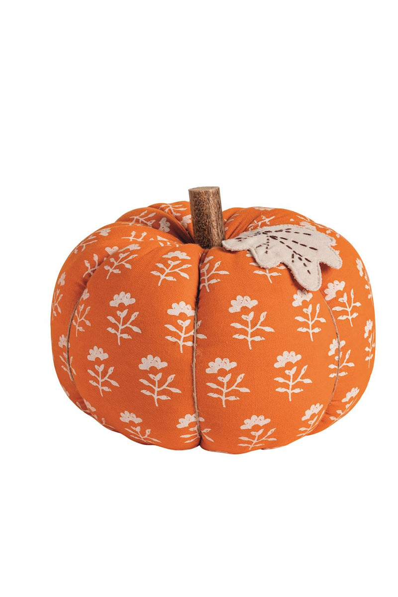 Stuffed Block Print Pumpkin