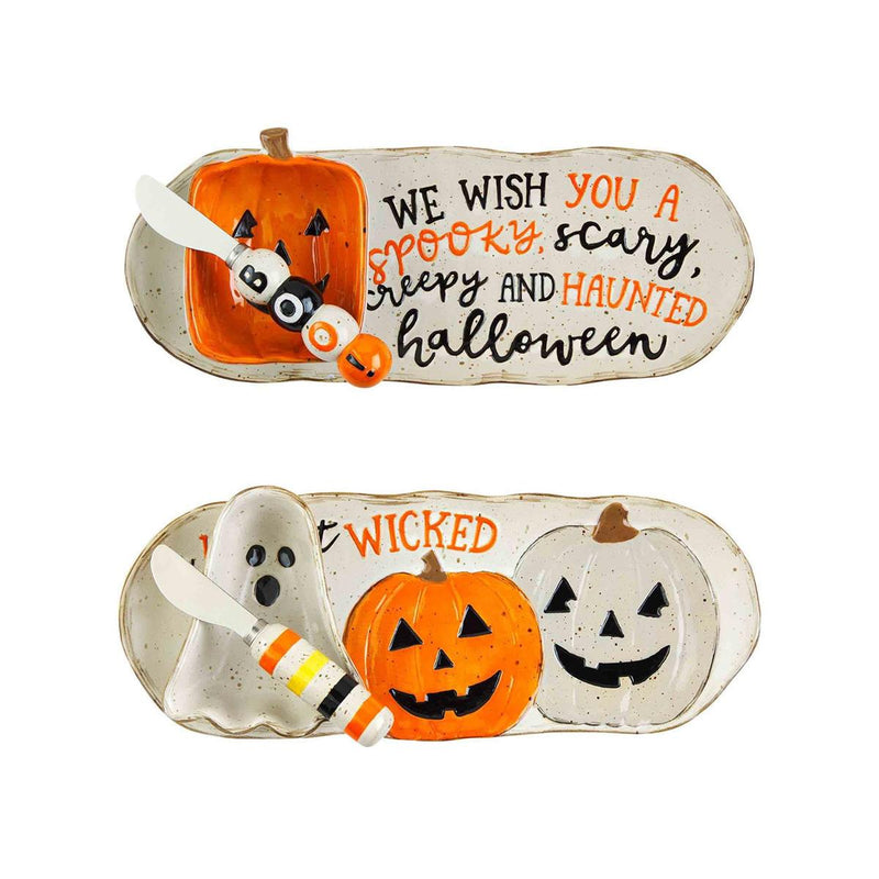 HALLOWEEN TRAY & DIP SETS