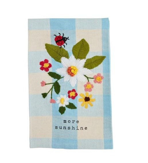 Fruity Floral Check Towel