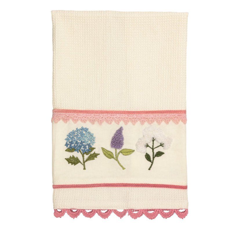 Flower Embroidery Towel