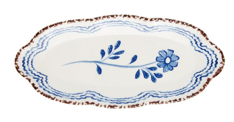 Blue Floral Everything Plate