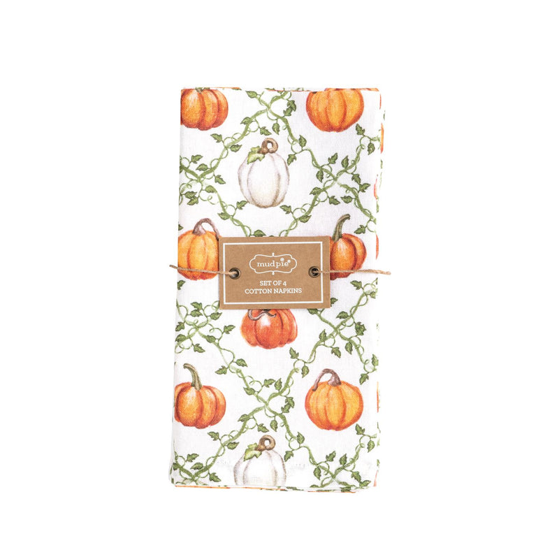 Pumpkin Vine Cloth Napkins