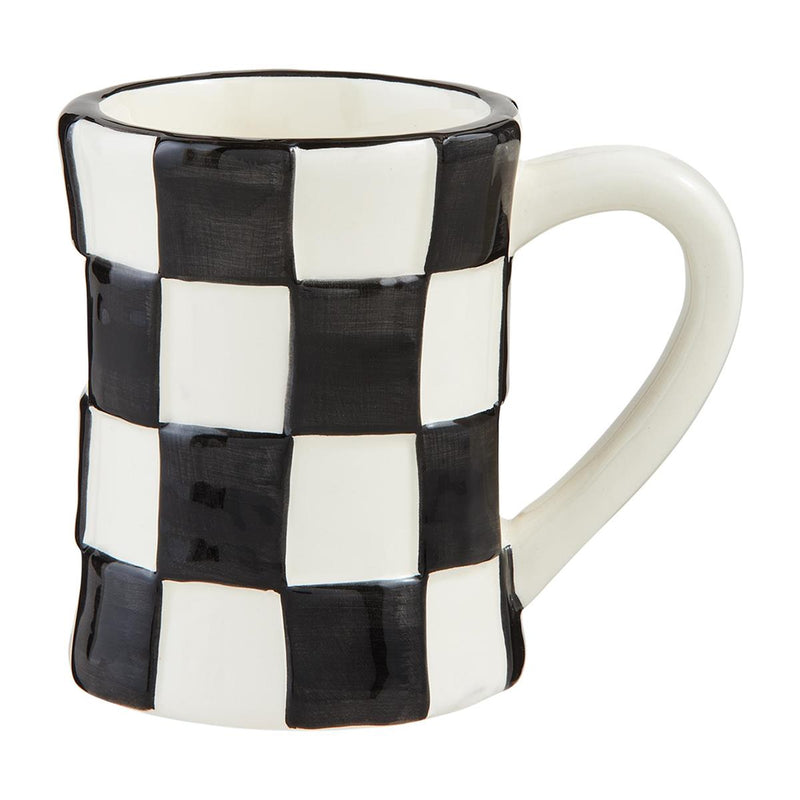 Checked Bistro Mug