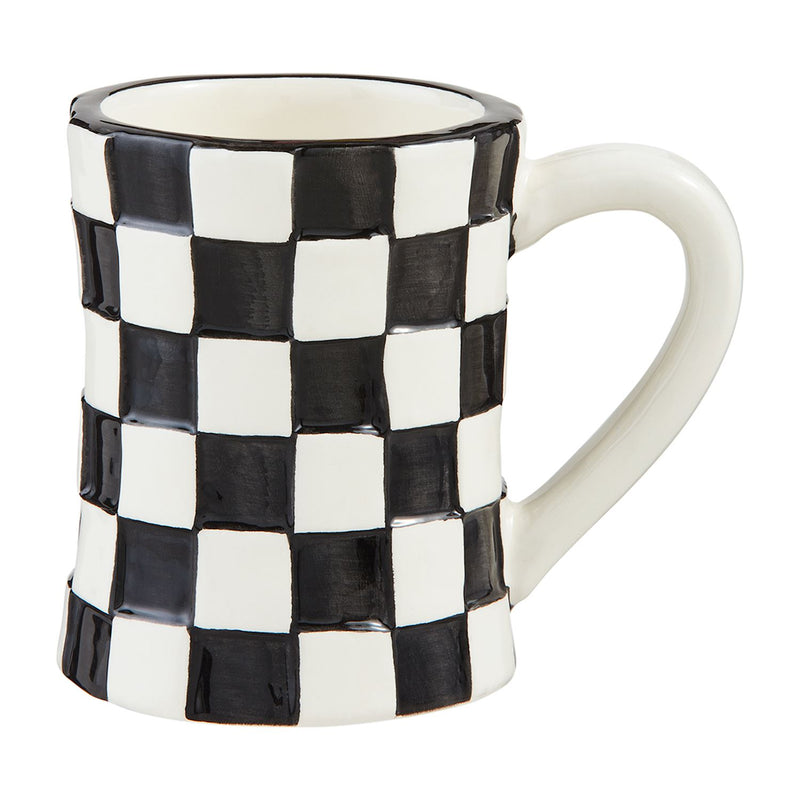 Checked Bistro Mug