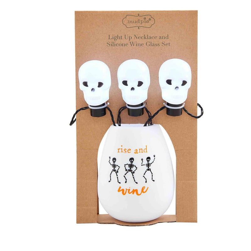 Halloween Wine Glass & Necklace Set