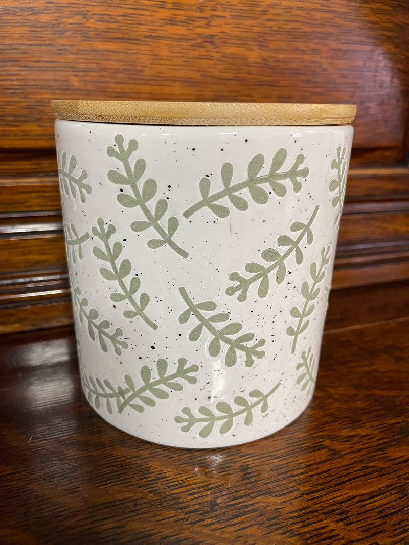 Leafy Green Dolomite Canister