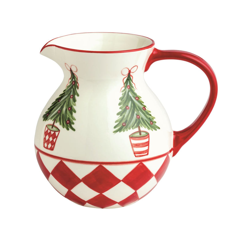 Christmas Tree Topiary Pitcher