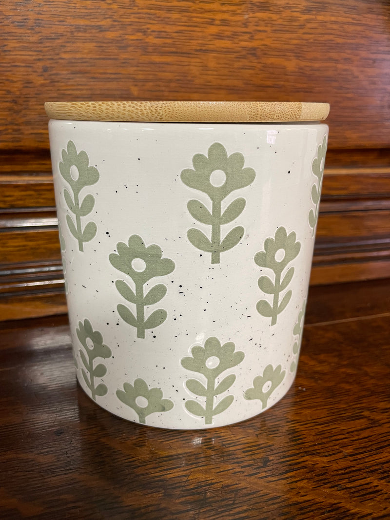Leafy Green Dolomite Canister