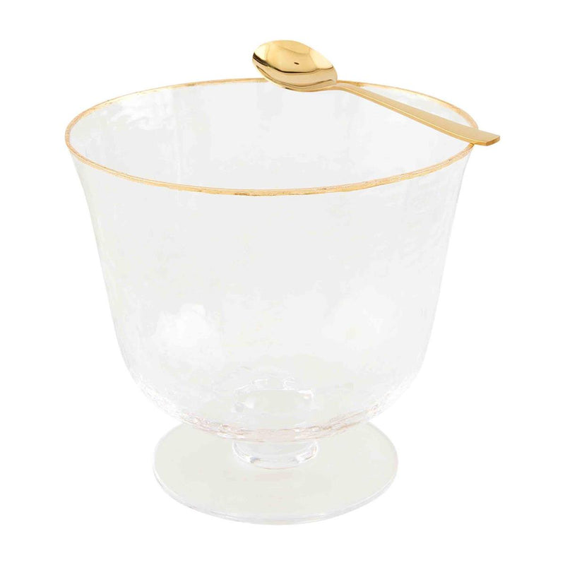 Gold Edged Pedestal Bowl Set