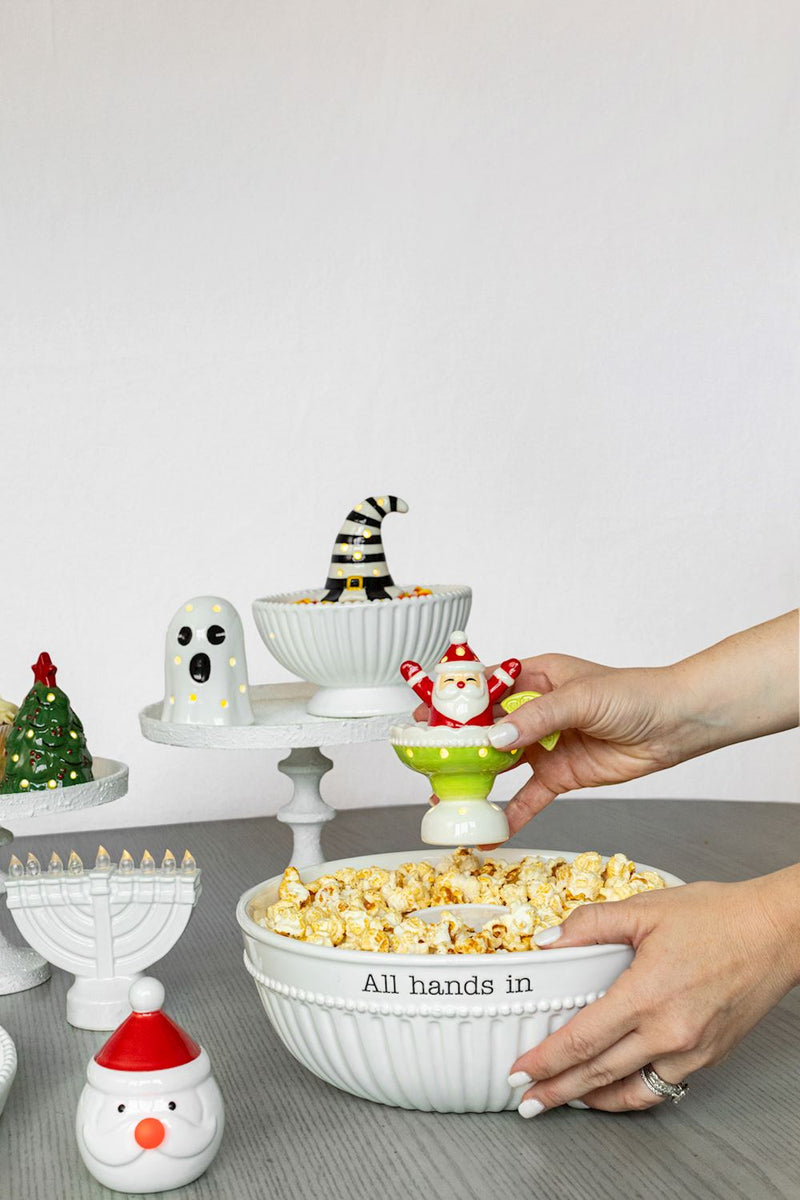All Hands In Serving Bowl