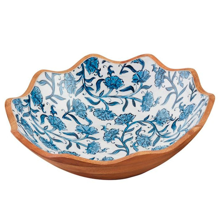 Block Print Enamel Bowl