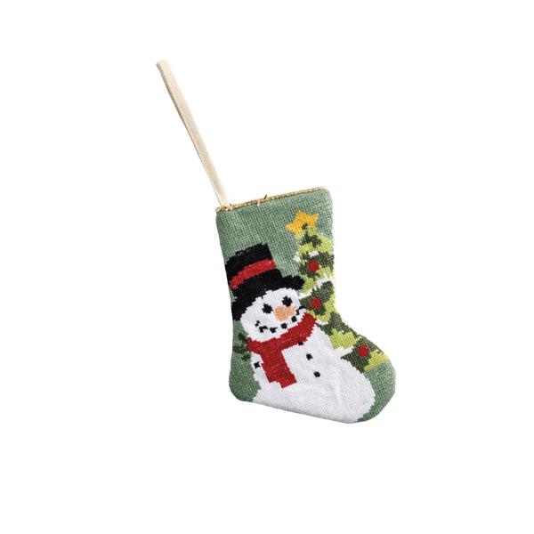 Needle Point Mini Stocking Ornament