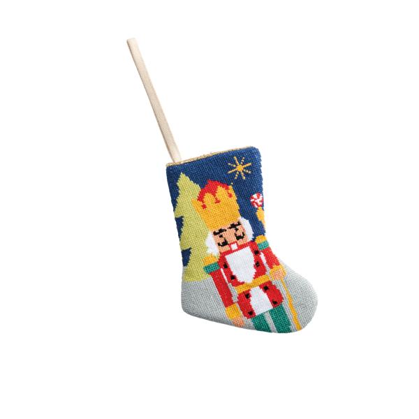 Needle Point Mini Stocking Ornament