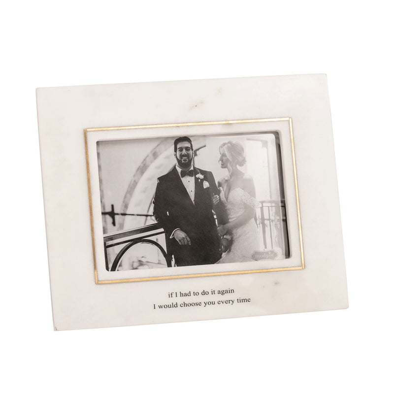 5x7 Marble Gold Wedding Frame