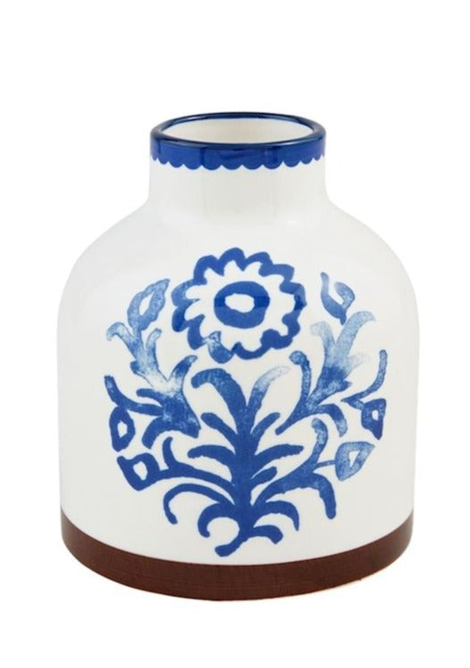 Blue Floral Vase
