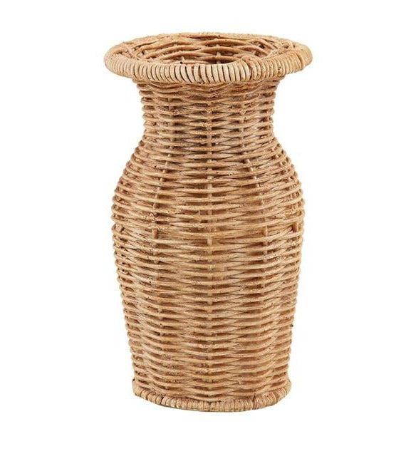 Resin Basket Weave Vase
