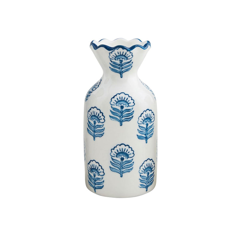 Block Print Bud Vase