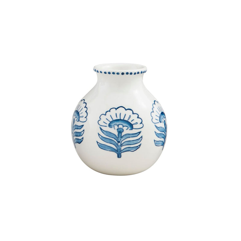 Block Print Flower Vase