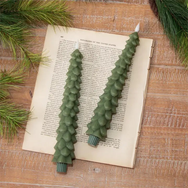Christmas Tree LED Taper Candle