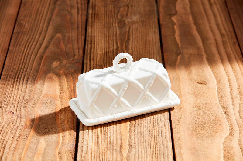 Bamboo Look Butter Dish