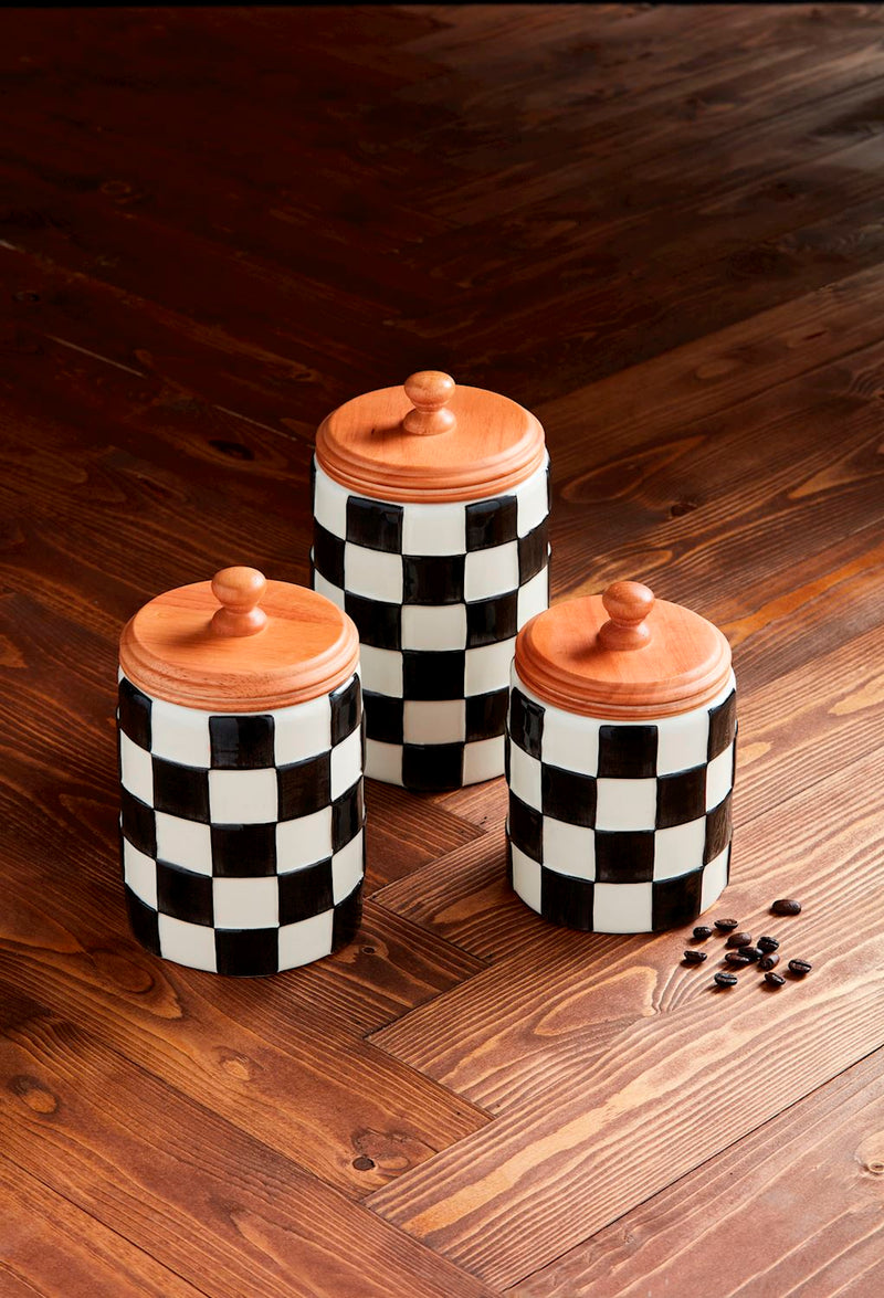 Checkered Canister Set