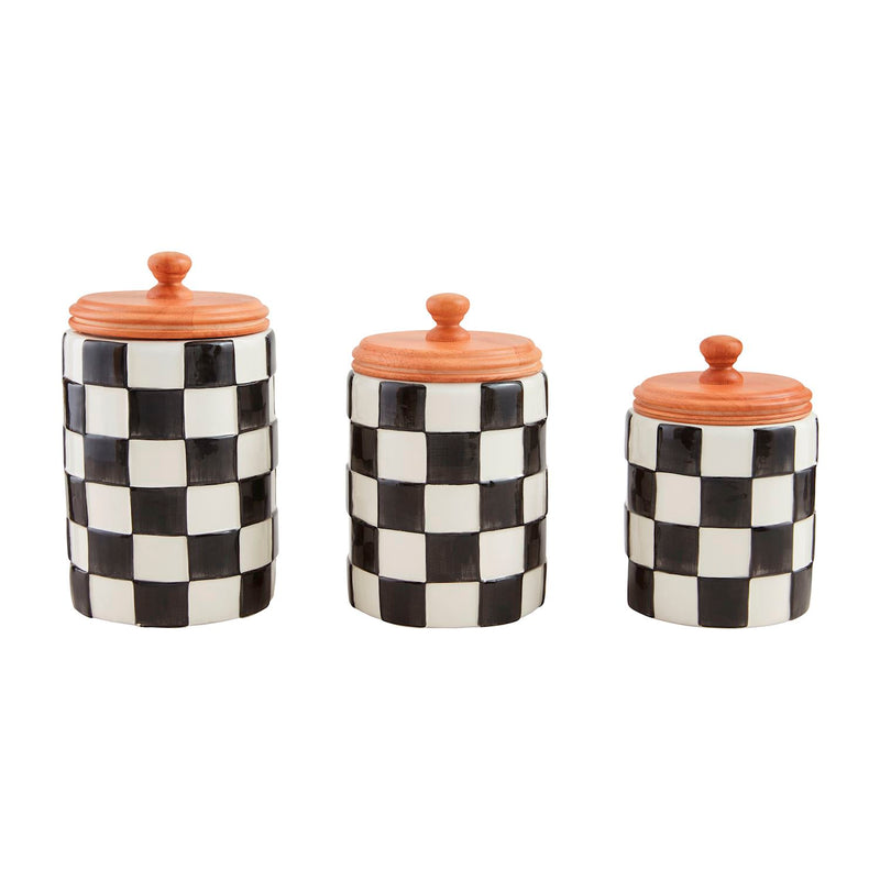Checkered Canister Set